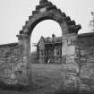 Walled garden, archway entrance, detail