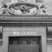 Detail of pediment and date stone.
Insc: '1774 Wallace'.