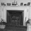Ground floor, drawing room, fireplace, detail