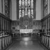 Interior. View of choir from W
