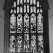 Interior. View of stained glass window