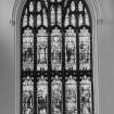 Interior. View of stained glass window