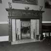 Edinburgh, 22 York Road, Grange House, interior.
Detail of dining room fireplace.