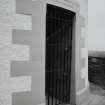 Barns Ness Lighthouse.
Detail of door to tower, with lintel dated 1901.