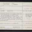 Lessendrum, NJ54SE 8, Ordnance Survey index card, Recto