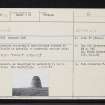 Barnyards Of Findlater, NJ56NW 23, Ordnance Survey index card, Recto