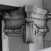 Detail of Ionic capital of corner pilaster.