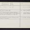 Housedale, NJ70NE 1, Ordnance Survey index card, Recto
