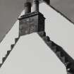 Detail of roof at NE angle-tower.