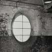 Interior.
Detail of High Mill top floor splayed window.