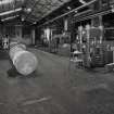 Interior.
View of ropery from ESE at W end of Rigging Shop, showing 1000-ton (foreground right) and 500-ton (distant left) Presses, and 50-ton proff-load maching (centre).