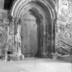 Iona, Iona Abbey, interior.
View of sacristy door.