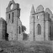 View from S of transept and sacristy.