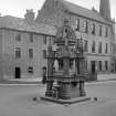 View from N-W of Tolbooth and Biggar Fountain.