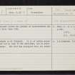 Countesswells, NJ80SE 1, Ordnance Survey index card, Recto