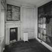 Interior. 1st floor. View of white dressing room from SE