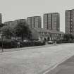 Glasgow, Lincoln Avenue Estate.
General view of Point blocks from North-East.