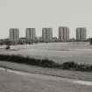 Glasgow, Lincoln Avenue Estate.
General view of Point blocks from West.