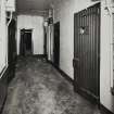 Glasgow, 84-86 Craigie Street, Craigie Street Police Station, interior.
General view from North-East of access corridor of female cell block, on first floor.