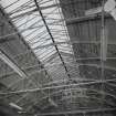 Ground floor, former sorting hall, detail of roof structure