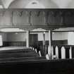 Interior.
View of pews and balcony.