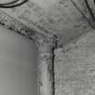 Interior. Detail in basement showing the fireproof brick vaulting supported on a frame of cast-iron beams and columns