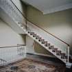 Interior. Ground floor View of entrance hall from S showing staircase