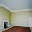 Interior. Ground floor View of drawing room from NW showing fireplace