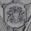 Interior.
Detail of pendentive and armorial carving.