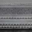 Interior.
Detail of dining room ceiling cornice.