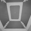 Interior. 
Detail of stair hall ceiling.