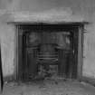 Interior. 
Second floor Southwest room, detail of fireplace and register grate.