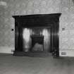 Interior.
Detail of fireplace in dining room.