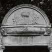 Summer house, detail of pediment