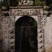 View of walled garden gateway