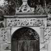 Detail of walled garden gateway