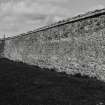 View of walled garden wall.