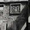 Detail of Campbell coat of arms on Woodhouselee aisle.
