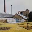 View of Garden, Swimming Pool and chimneys from NW.