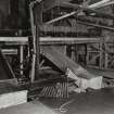 Newtongrange, Lady Victoria Colliery. 
Interior. Pithead. View of chutes and conveyors adjacent to picking tables