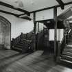 Interior.
View of staircase, basement.