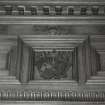 Interior.
Detail of woodwork in library, first floor.