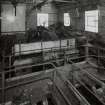 Newtongrange, Lady Victoria Colliery, Dense Medium Plant
Dense Medium Plant: view from N at the top of the building looking over the W of the two agitating vessels (electric motor missing)