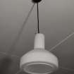 Interior.
Detail showing ceiling light in study/dining area.