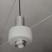 Interior.
Detail showing ceiling light in study/dining area.