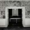 Interior.
View of library from drawing room.