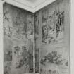 Interior.
View of Chinese prints in corner of Library.