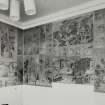 Interior.
View of Chinese prints in SW corner of Library.