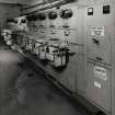 Interior.
View of switchgear in new power station.