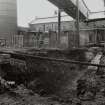 Newtongrange, Lady Victoria Colliery, Original Boiler House
View from SW of foundations of boiler house (c.1890) exposed during building work